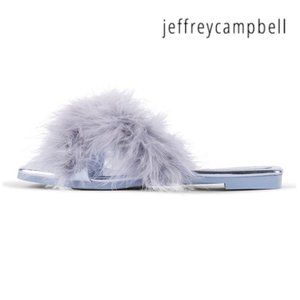 NEW Jeffrey Campbell Sandal turkey Size 9.5 CRUSHONU-2 Metallic Blue